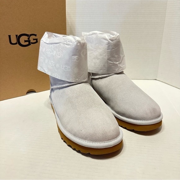 UGG Bailey Bow Retro Spot Boots Grey NEW - Picture 5 of 11